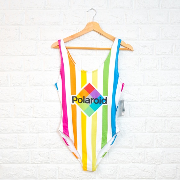 Polaroid Other - NWT Polaroid Rainbow Retro Swim Suit